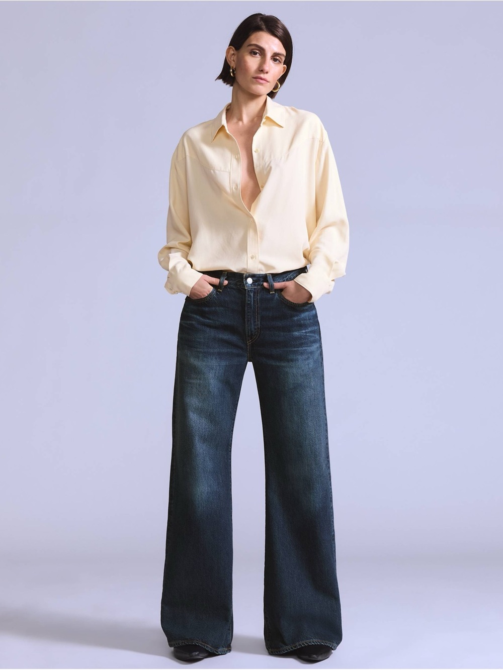 Levi's Blue label Women's Carve Jeans in Cerulean Made in Japan